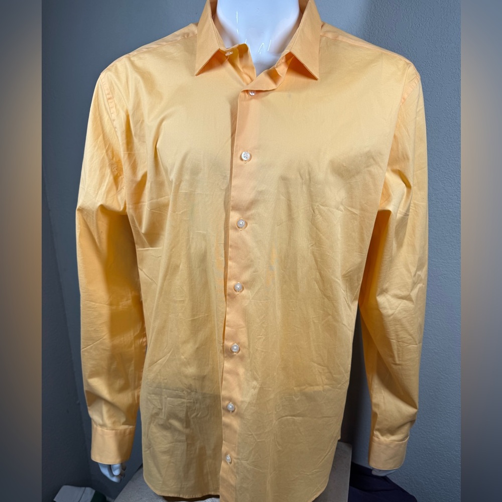 Alfani Men's Orange Dress Shirt